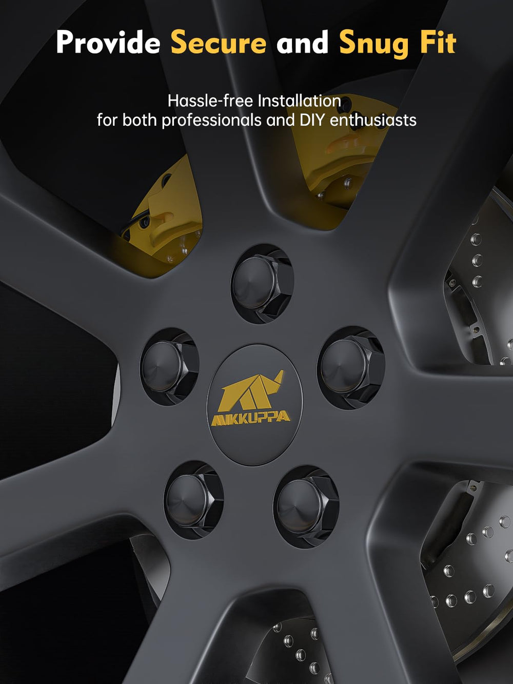 MIKKUPPA lug nut installed on F150 wheel showing factory appearance