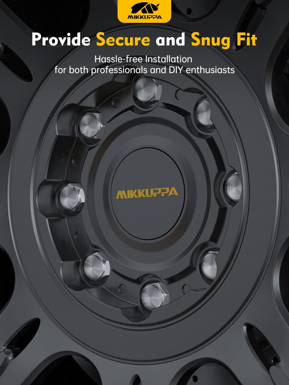 MIKKUPPA lifestyle shot on truck wheel illustrating finished appearance