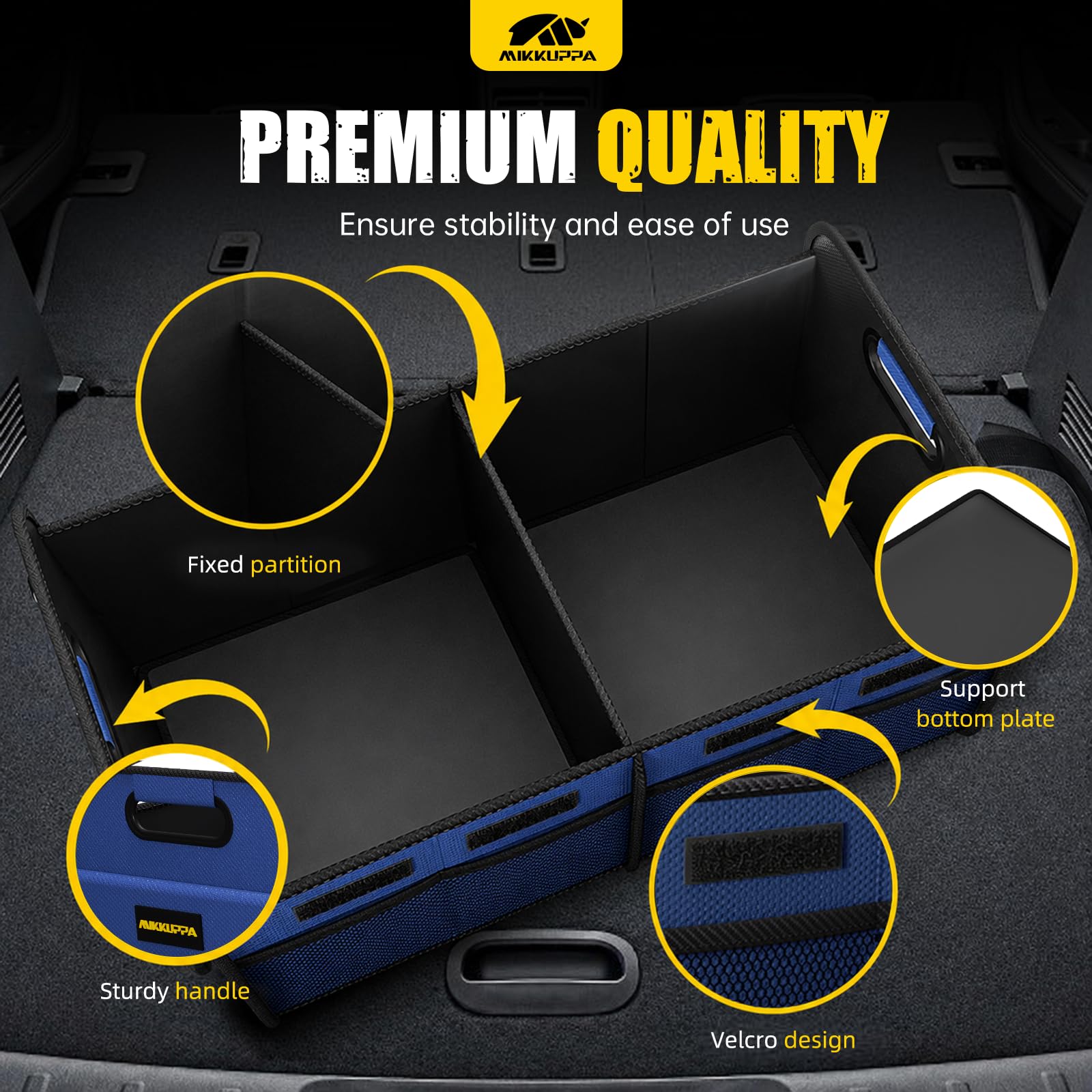 MIKKUPPA non-slip base detail keeping organizer stable and preventing sliding