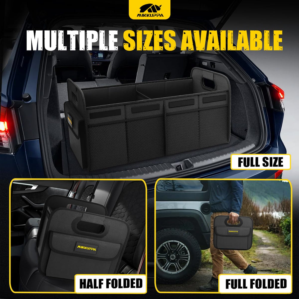 MIKKUPPA installed in car trunk keeping groceries secure and organized