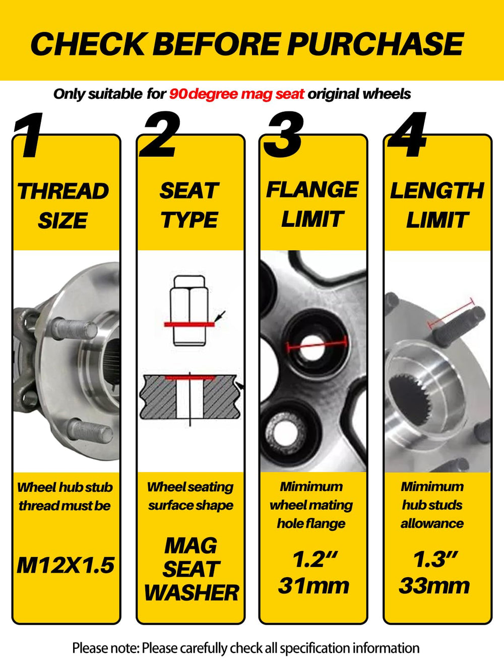 MIKKUPPA lug nut beside ruler for scale, shows exact height and width