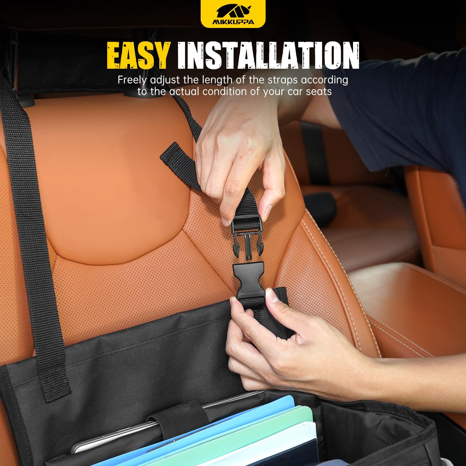MIKKUPPA side pocket and pen pockets organized for quick-reach convenience