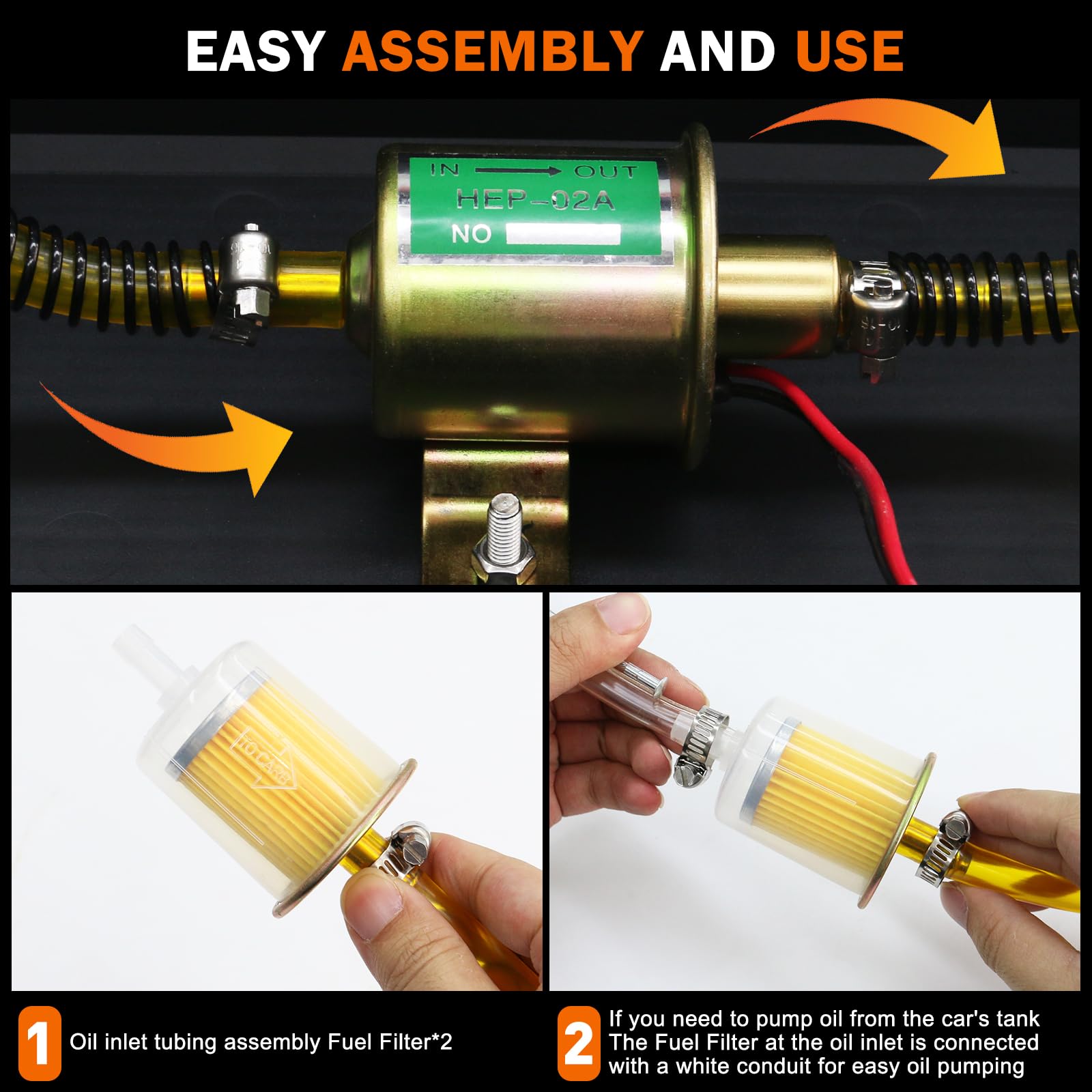 MILADO inline fuel filter close-up protecting engines from debris