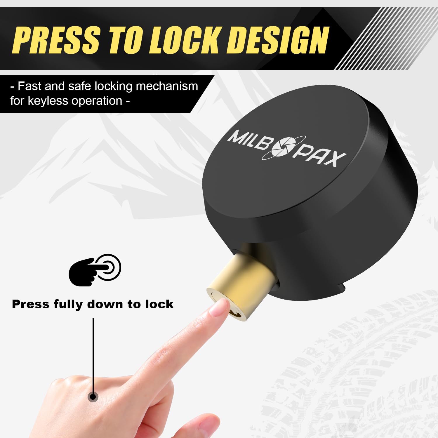MILBOPAX packaging with six keys included for multiple users