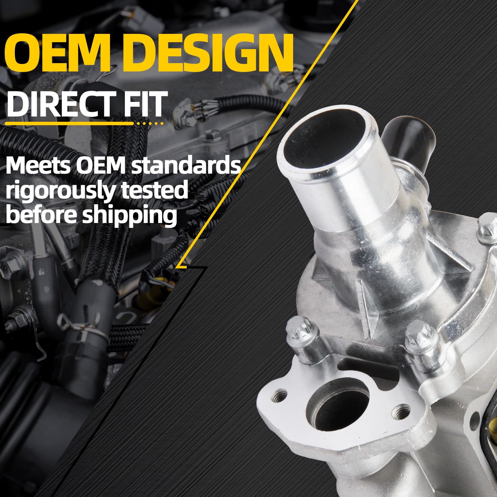 MILIPARTS installed in engine bay demonstrating direct-fit replacement benefits