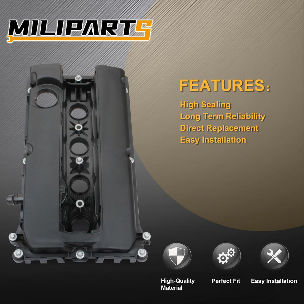 MILIPARTS valve cover mounting bolt holes ensure precise alignment