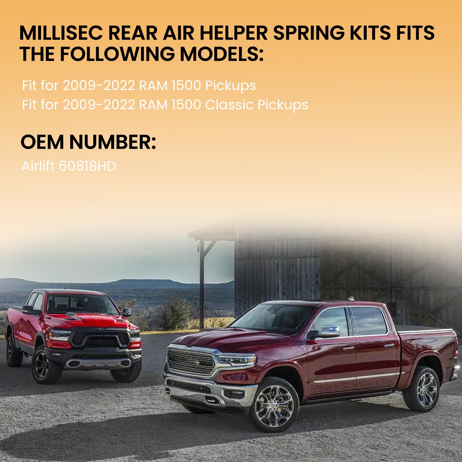 MILLISEC installed under truck with jack showing size and fit comparison benefit