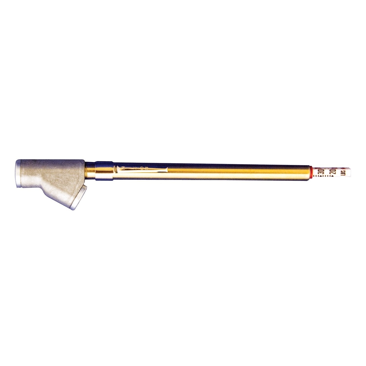 Milton S-929 front view showing plated brass body and dual head for durable use