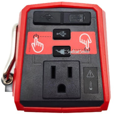 Milwaukee 2846-20 mounted on M18 battery illustrating quick attachment and mobility