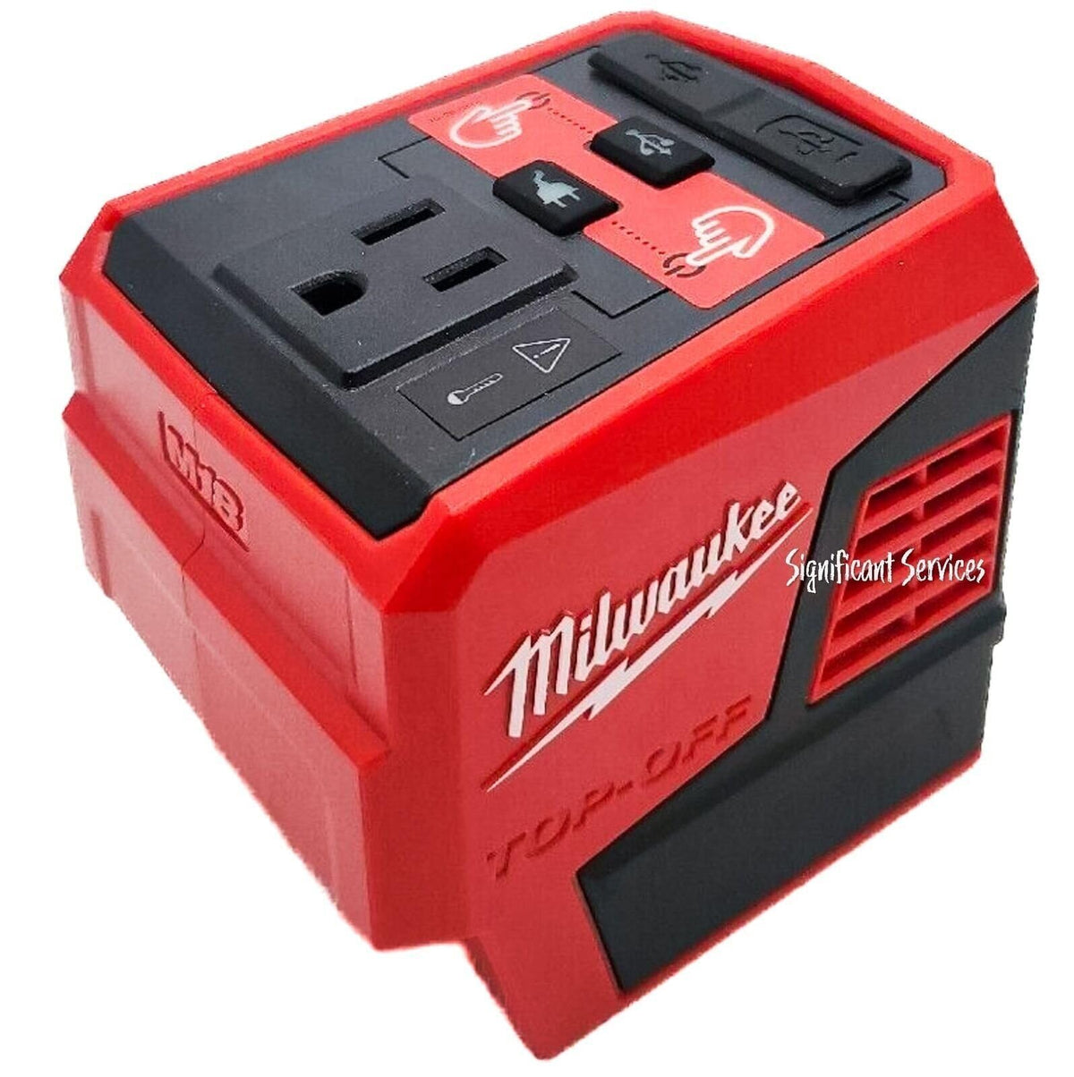 Milwaukee 2846-20 front profile showing compact inverter and easy handling benefit