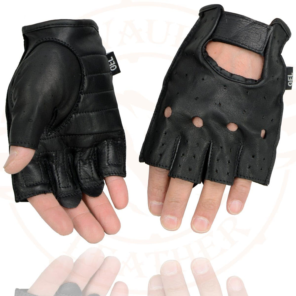 Milwaukee Leather stretch side panel close-up for improved fit and hand mobility