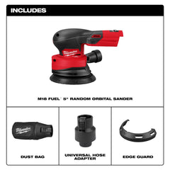 Milwaukee M18 FUEL sander pad closeup showing hook-and-loop disc compatibility