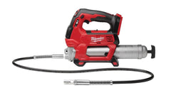 milwaukee pre-set grease counter dial detail for precise dispensing and repeatability