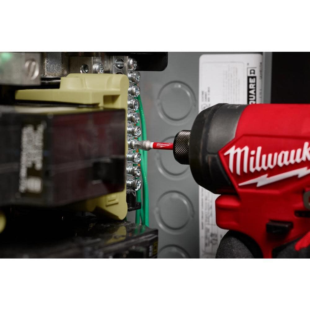 Milwaukee laser-etched size markings for easy identification benefit