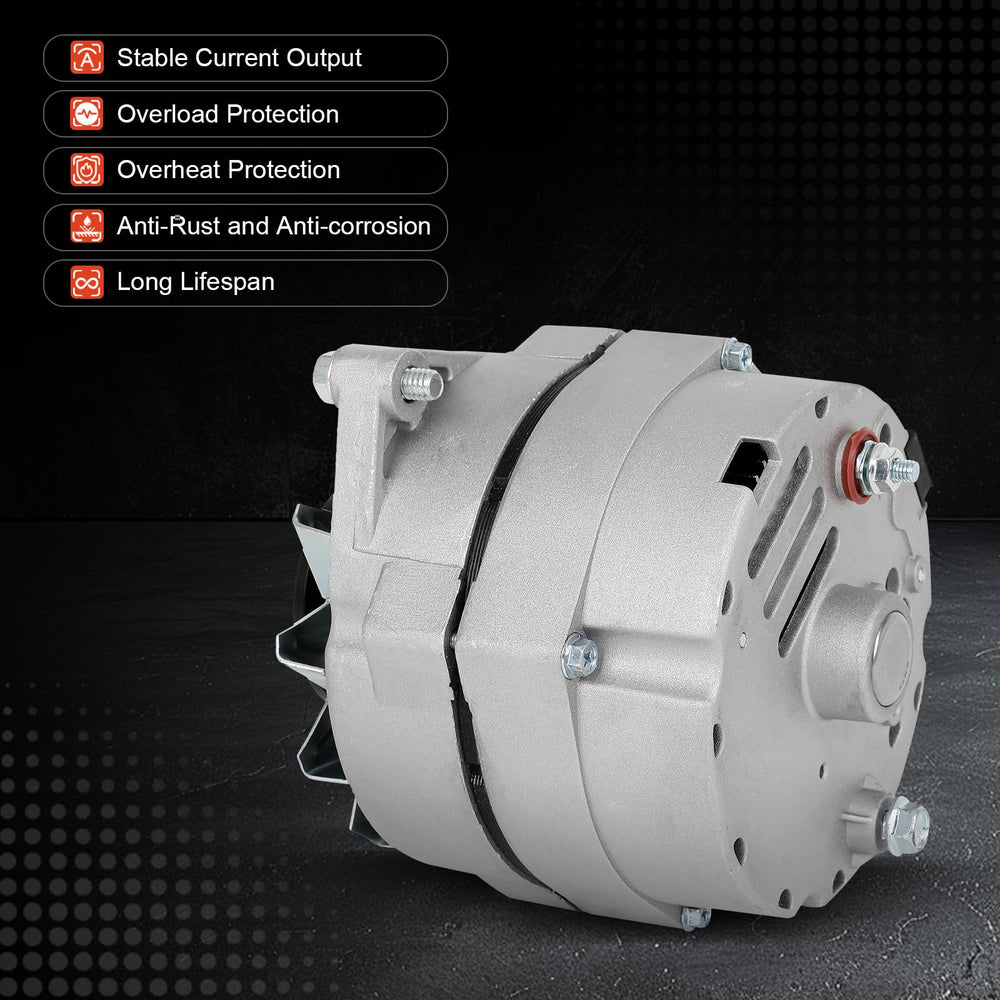 MINPART alternator with external regulator shown for stable charging