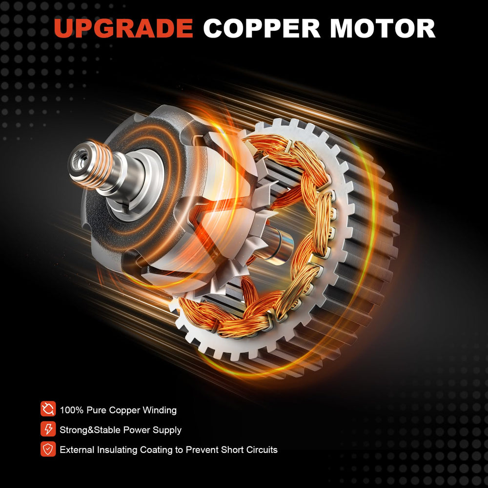 MINPART alternator copper winding detail illustrating durable conductivity