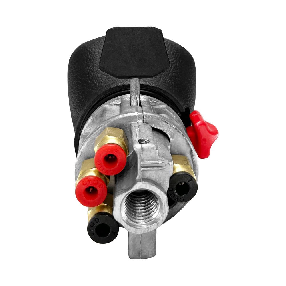 Misakomo red and black paddles detail for clear gear selection and safer shifting