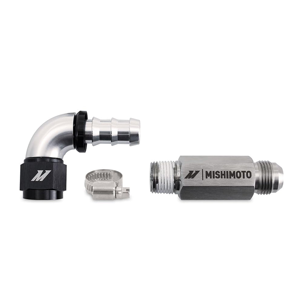 Mishimoto front view of top heater hose showing durable fit and leak resistance