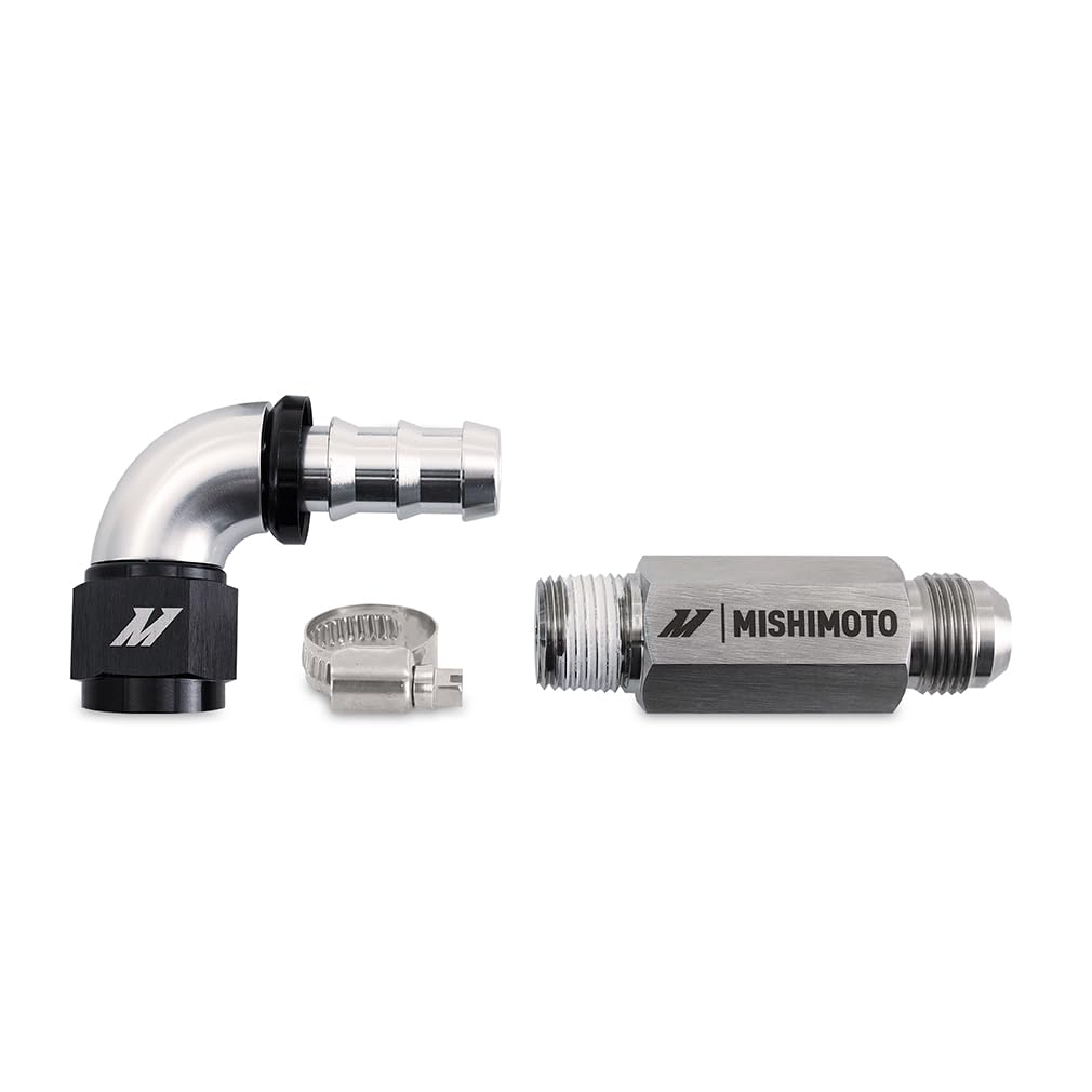 Mishimoto front view of top heater hose showing durable fit and leak resistance
