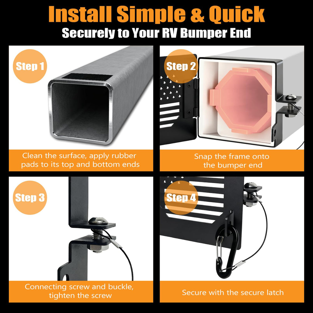 Misoull mounting screws close-up showing easy attachment and stable hold