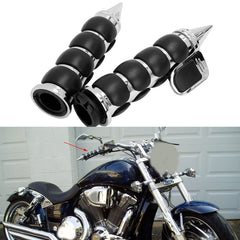 MISS MOLY grips mounted on Harley handlebar demonstrating fit and look