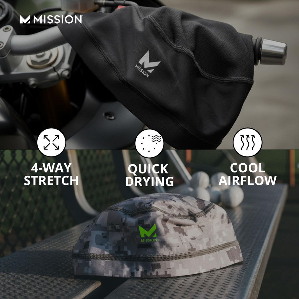 MISSION helmet liner mesh crown close-up for increased ventilation benefit
