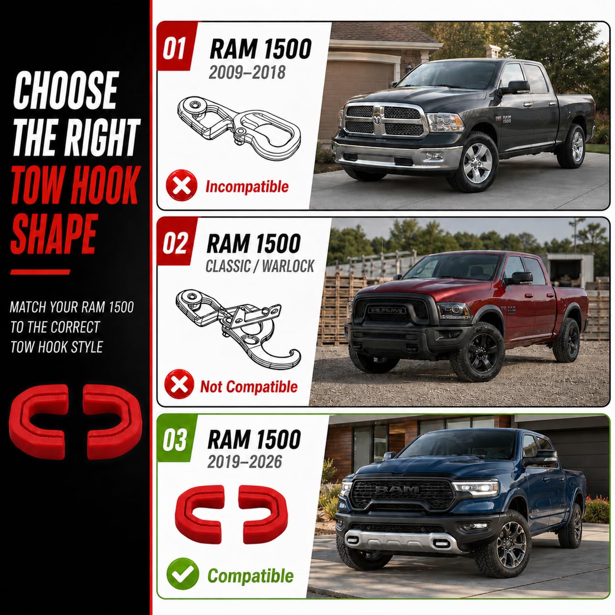MITANLUXI installed on Ram front bumper for clean finished look