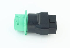 MITOB adapter plugged into vehicle obd2 port enabling j1939 device use
