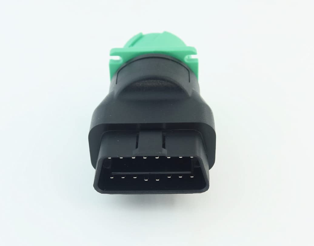 MITOB angled view of 16‑pin obd2 male connector for reliable contact
