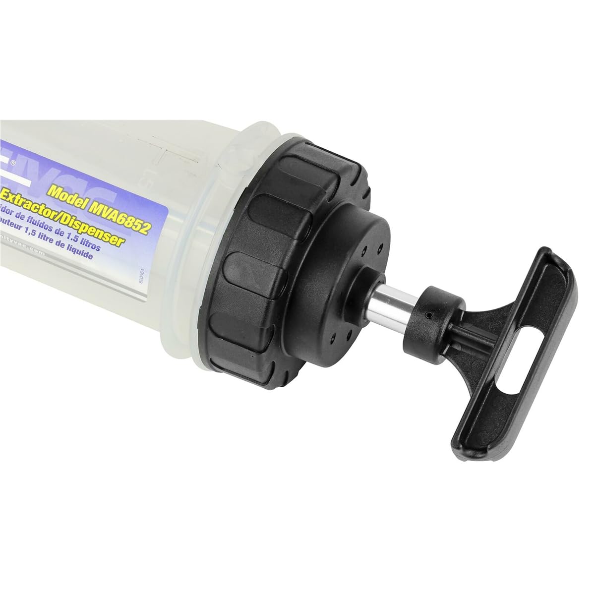 Mityvac MVA7218 rubber ATF adapter attached illustrating quick ATF connectivity benefit