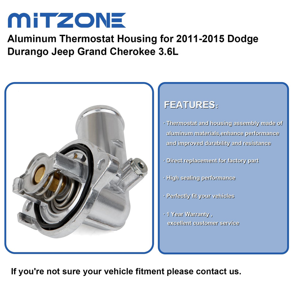 MITZONE close-up of included thermostat element showing preset 203°F opening for reliability