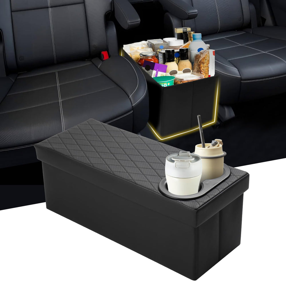 Mixsuper Liner front view installed in Kia Telluride, adds organized center storage