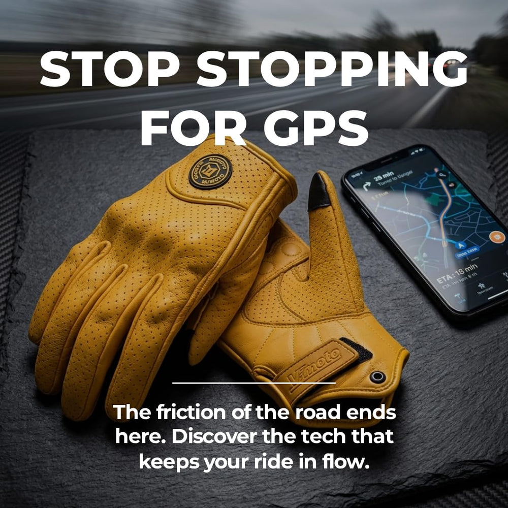 mjmoto hidden hard-knuckle shell visible under leather for discreet impact protection