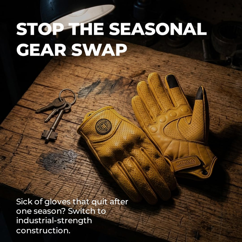 mjmoto reinforced palm pad detail offering abrasion resistance and improved grip