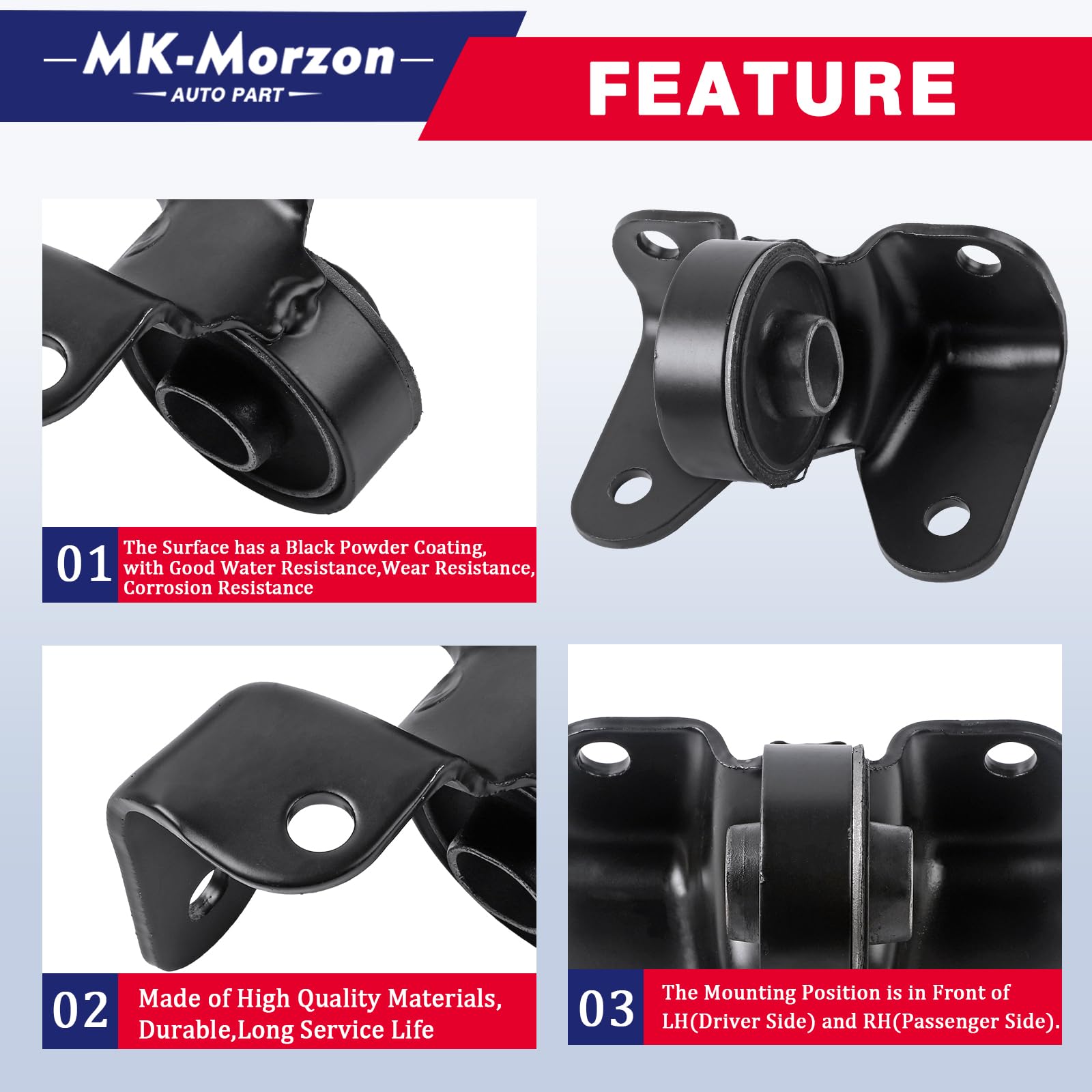 MK-Morzon mounting bolts and nuts laid out for easy installation and complete hardware