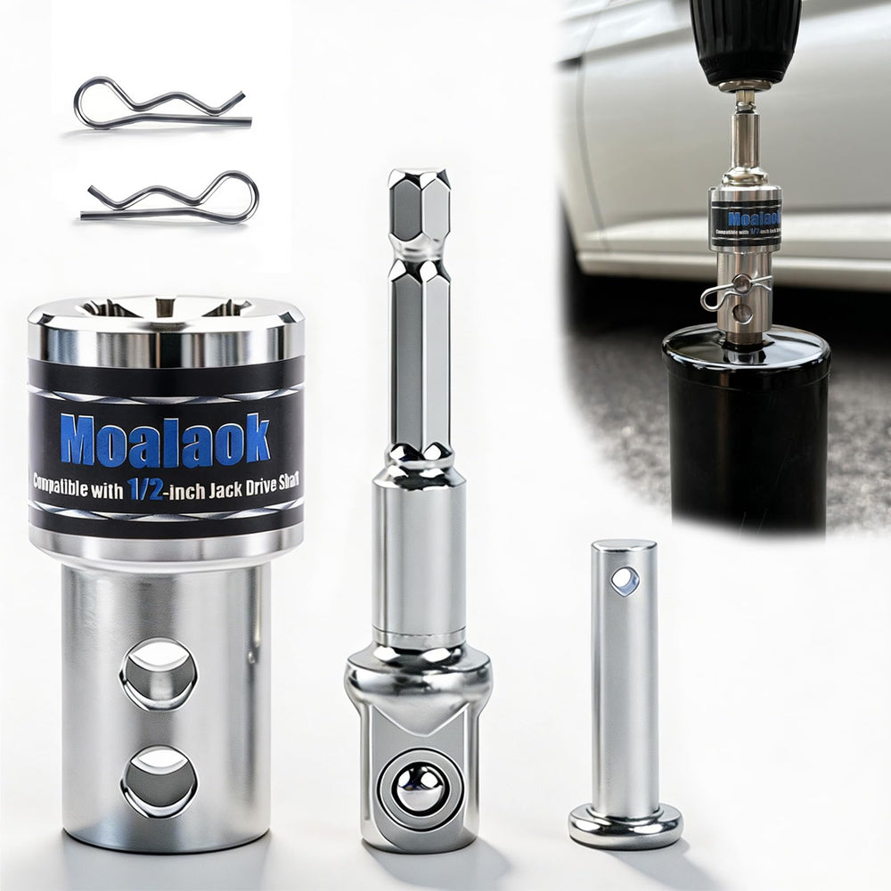 Moalaok front view showing adapter profile and durable finish for easy installation