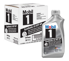 Mobil 1 bottle front label showing product and easy identification benefit