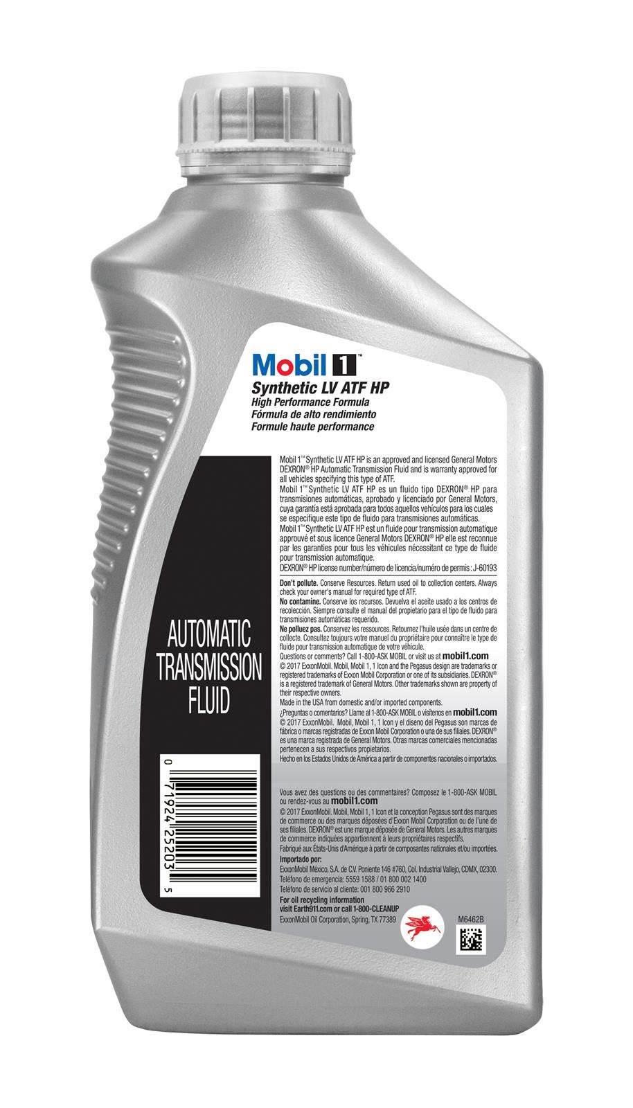 Mobil 1 ATF in transmission with mechanic installing, ensuring reliable protection