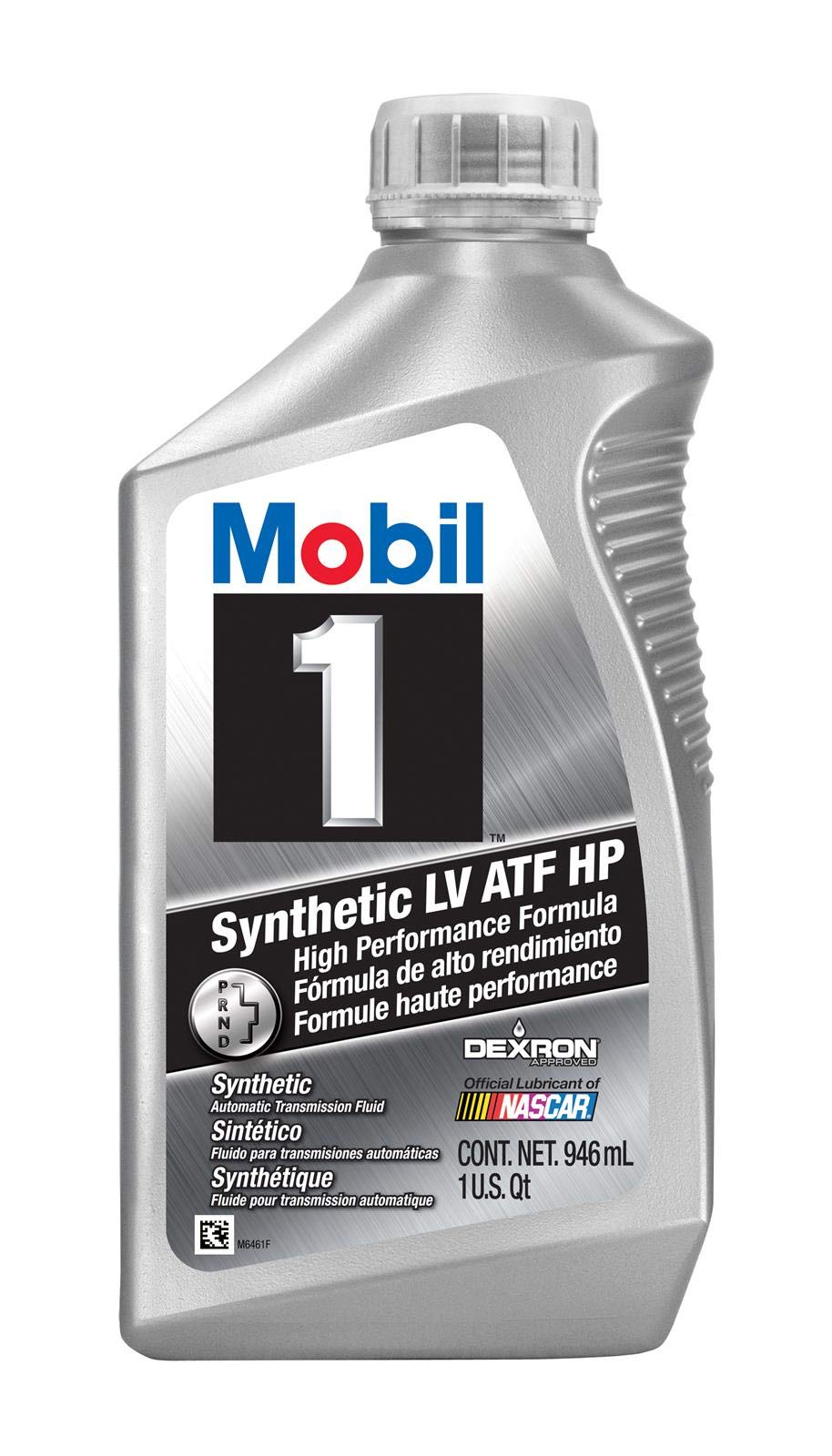 Mobil 1 closeup of fluid pour and texture for quick lubrication benefit