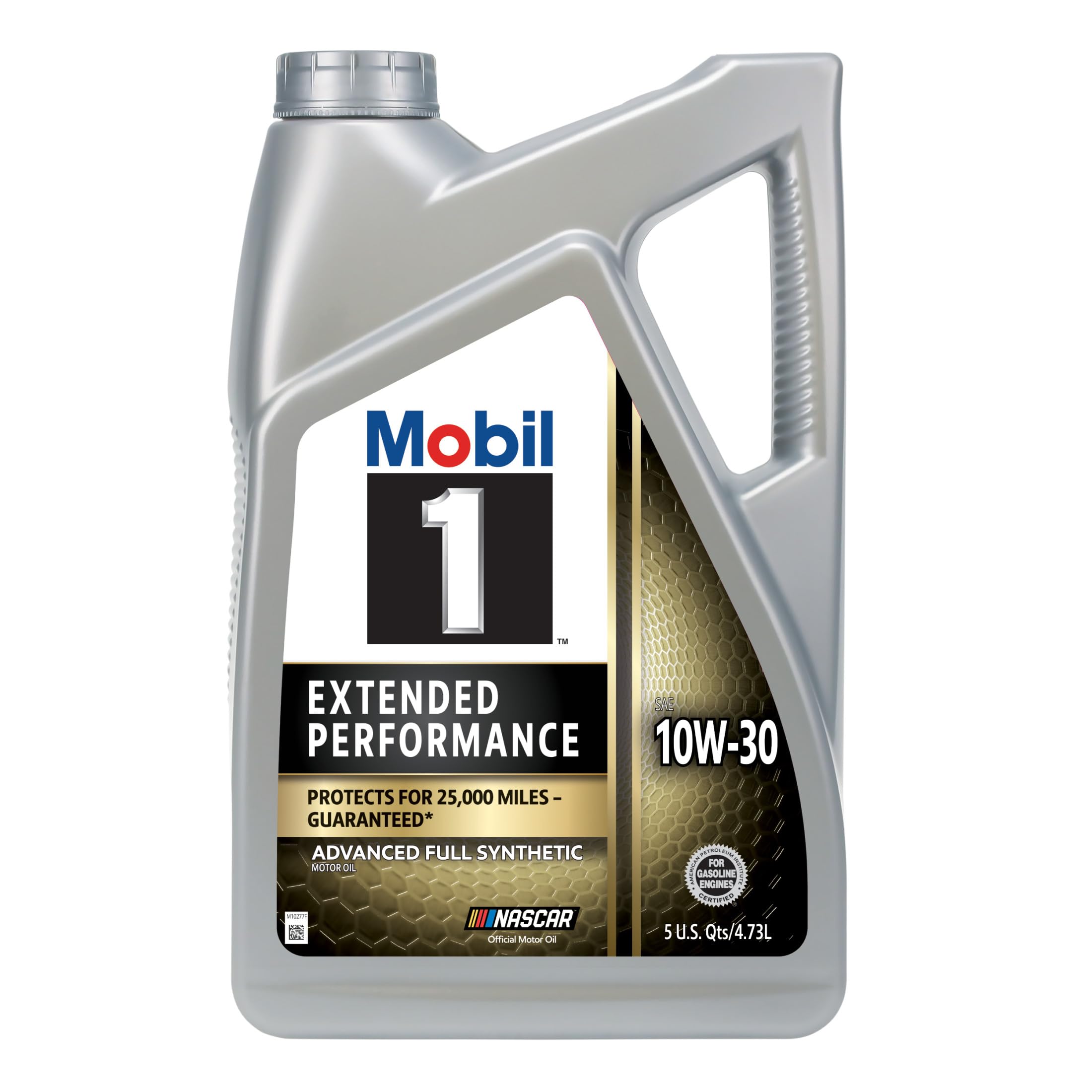 Mobil 1 front label showing product and clear protection benefit