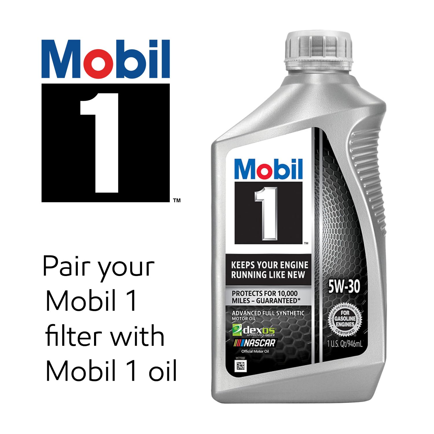 Mobil 1 M1-107A in a garage lifestyle shot highlighting convenient maintenance