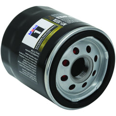 Mobil 1 M1-107A pleat media close-up illustrating high dirt-holding capacity
