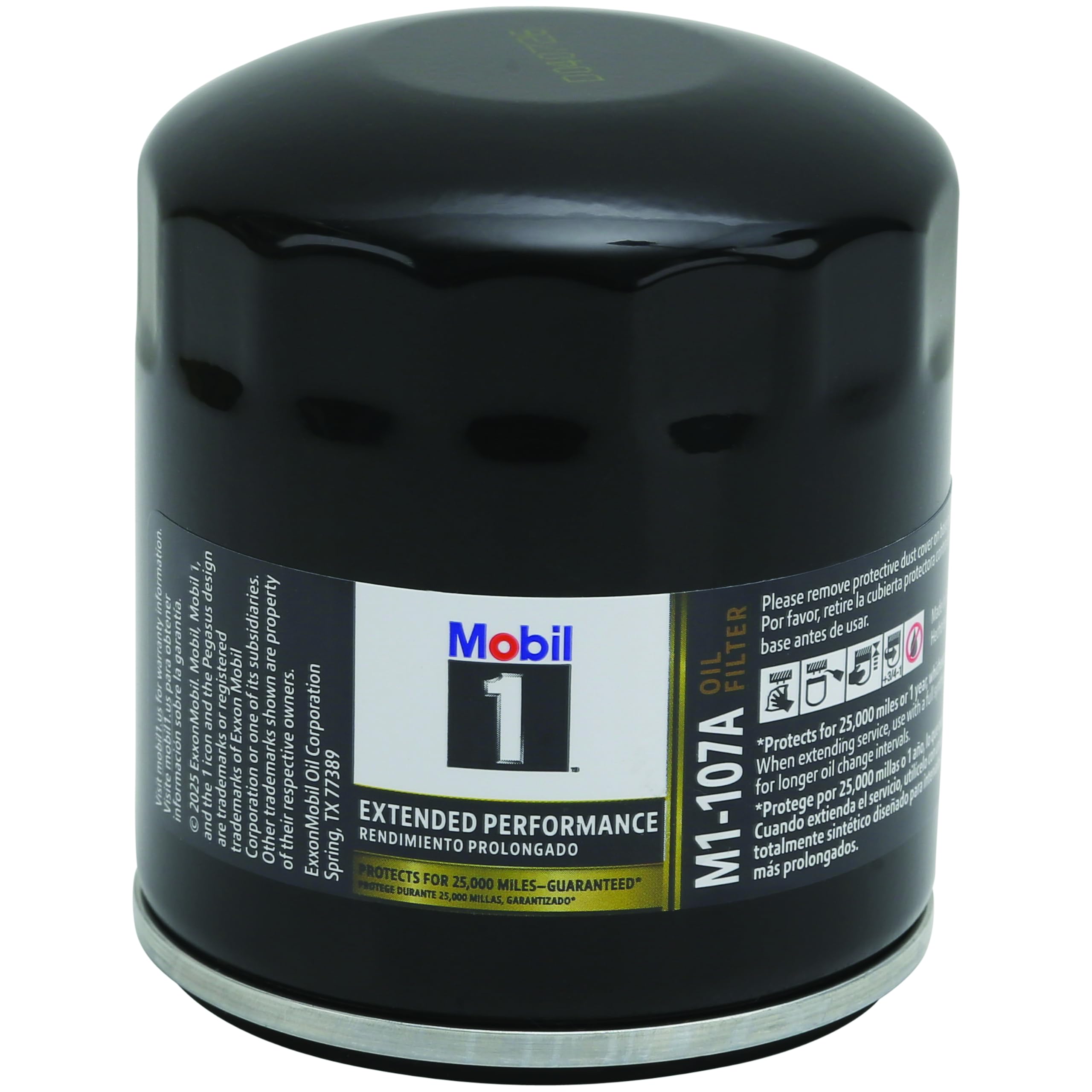 Mobil 1 M1-107A top gasket seal close-up ensuring leak-free installation