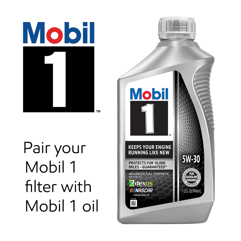Mobil 1 lifestyle shot of a car on road after service with reliable filter
