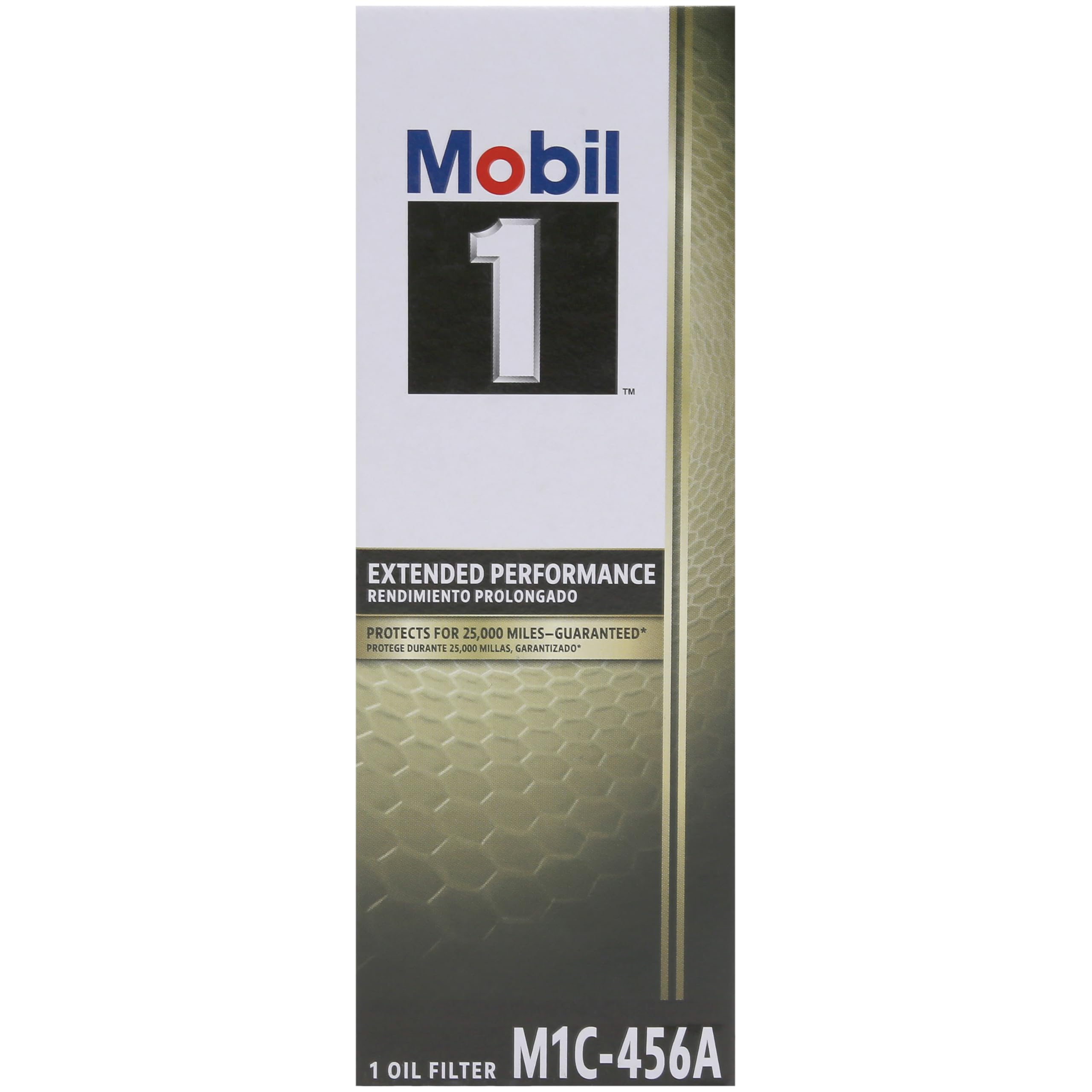Mobil 1 label close-up with warranty information showing manufacturer-backed confidence