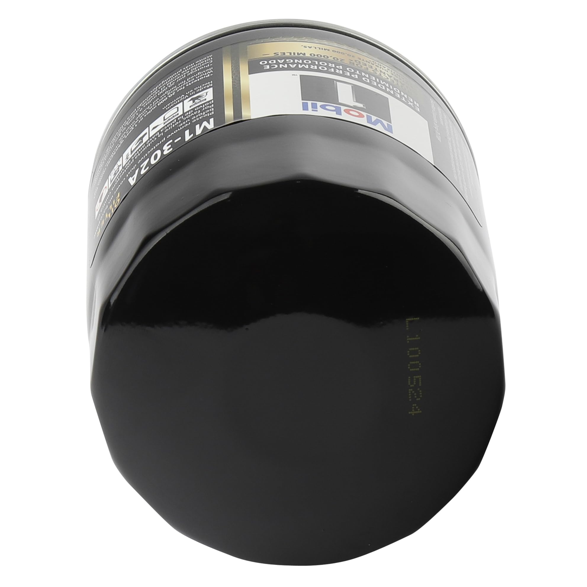Mobil steel canister texture close-up highlighting durable construction benefit