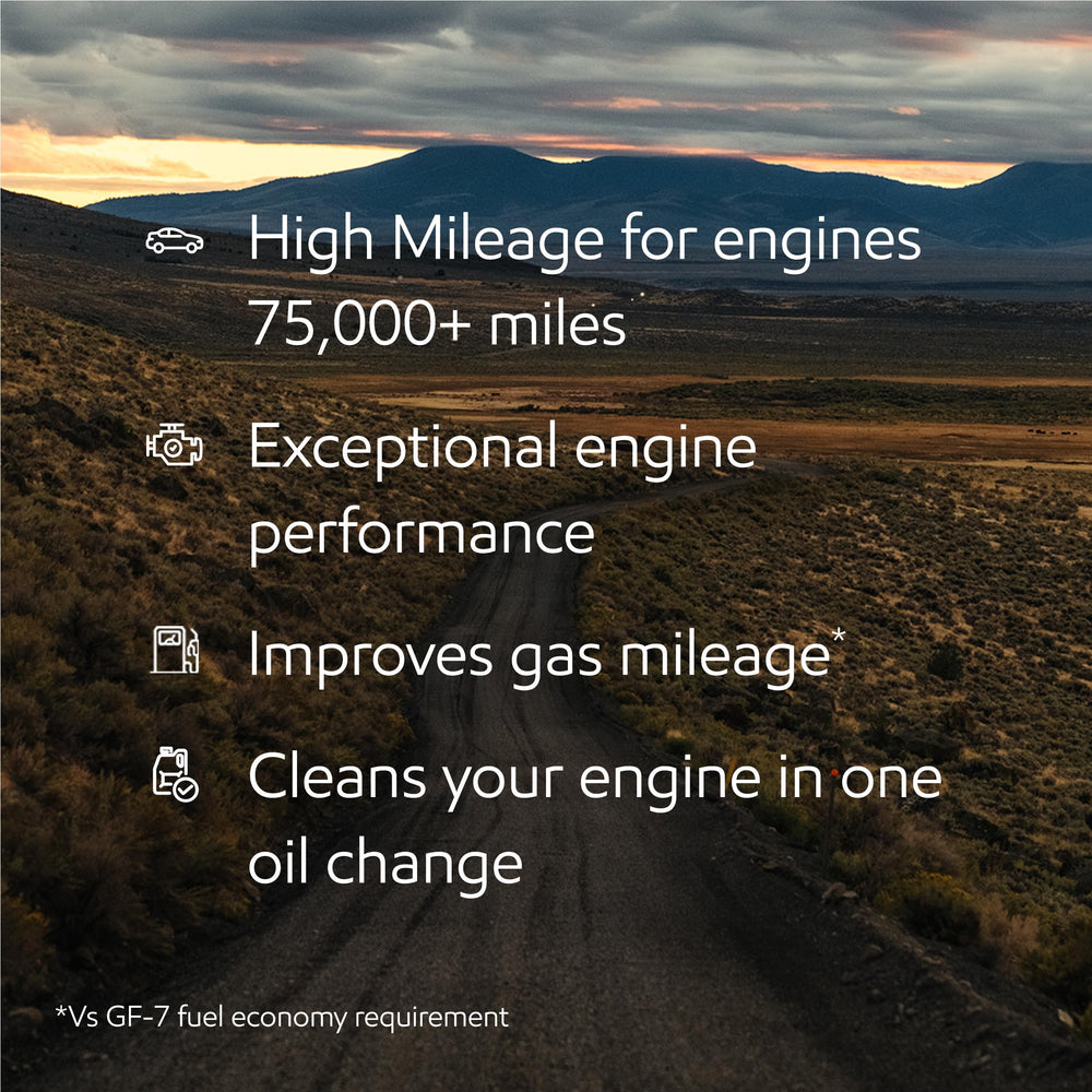Mobil 1 being added under hood demonstrating engine cleanliness and protection