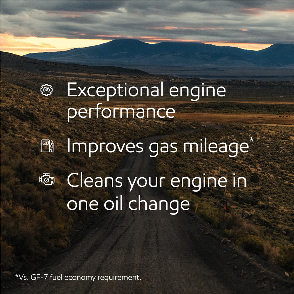 Mobil 1 six-pack layout beside a rule for scale, convenient multi-service supply