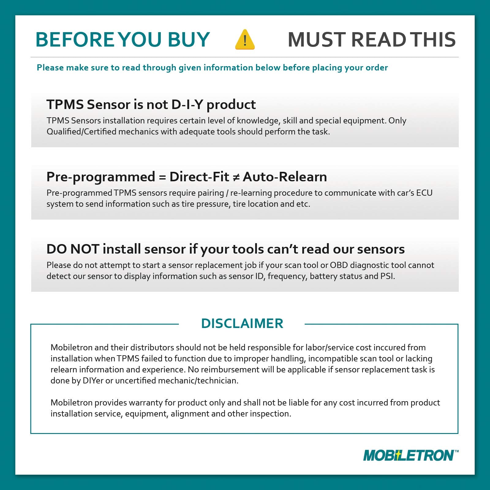 MOBILETRON MORESENSOR laid out with tools showing preprogrammed convenience benefit