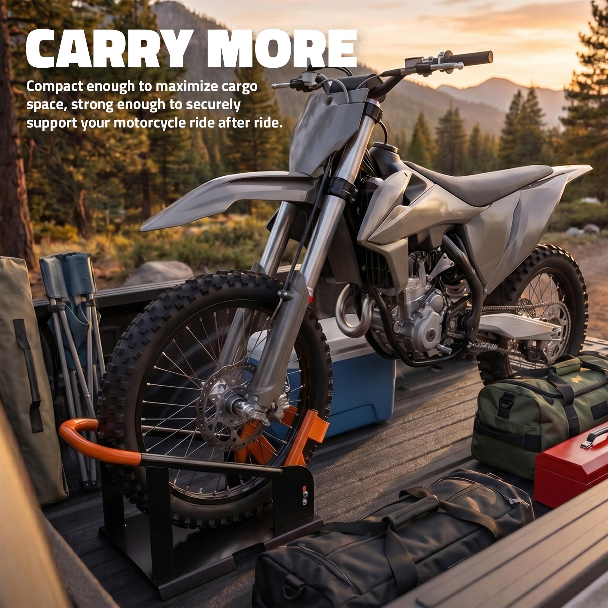Mockins on garage lift table demonstrating safe workshop positioning
